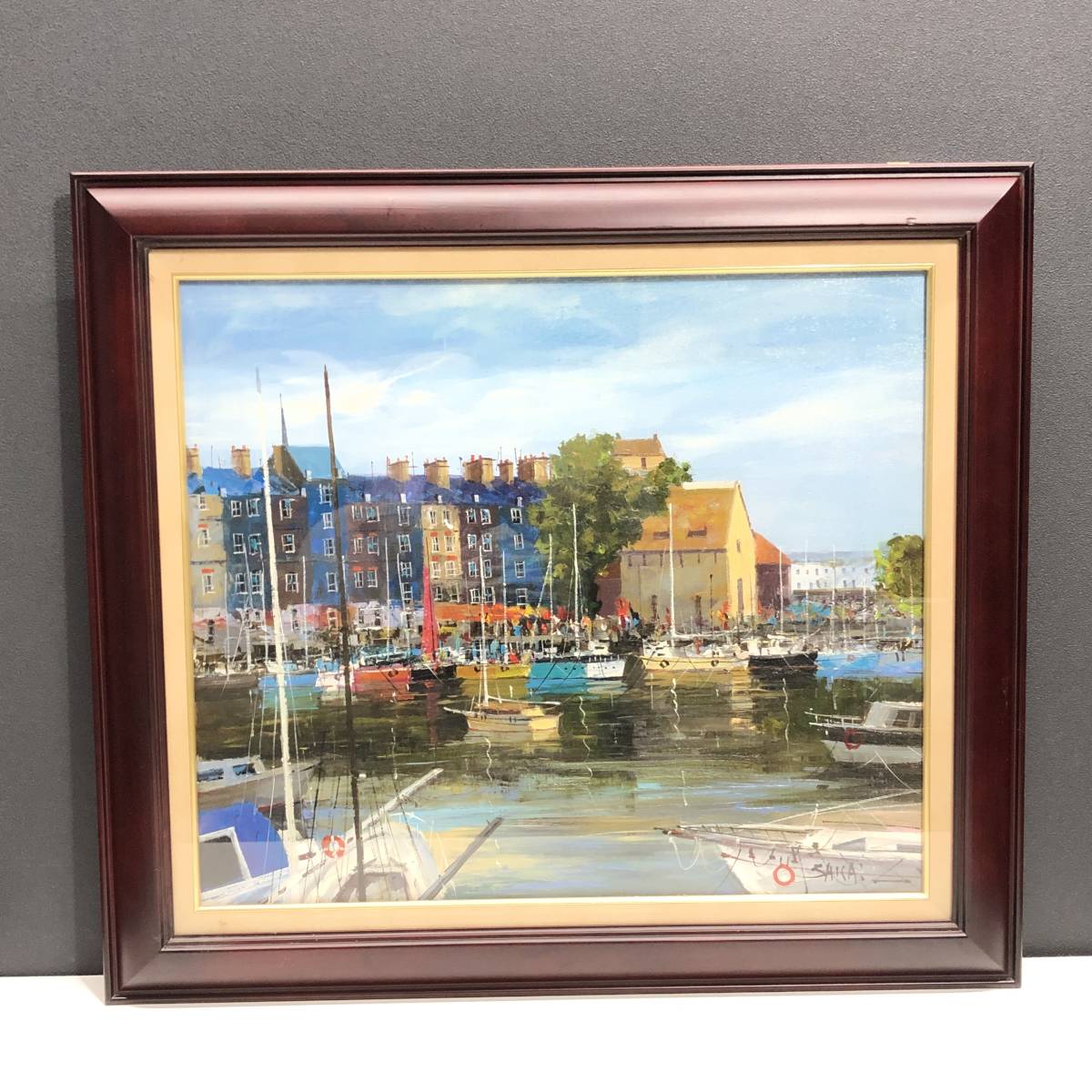 真作 酒井健吉 F10号 オンフルール 油絵 額装 油彩 船 海 街並み 港 外国 オンフ ルール インテリア 作家 実力作家 港町風景 自然 風景画 売買されたオークション情報 Yahooの商品情報をアーカイブ公開 オークファン Aucfan Com