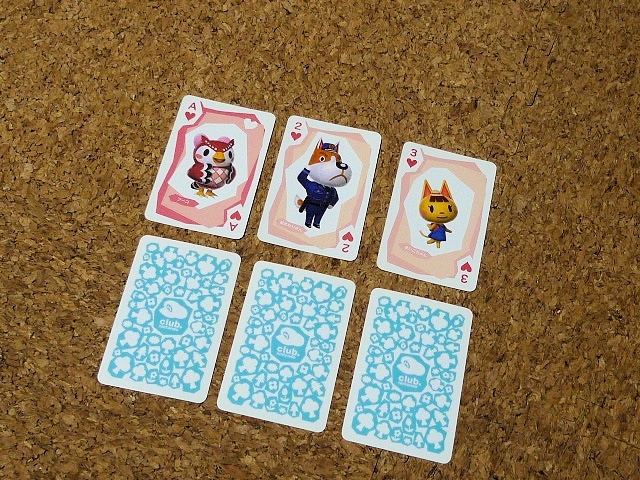 どうぶつの森 ミニトランプ ブルー クラブニンテンドー 景品(トランプ