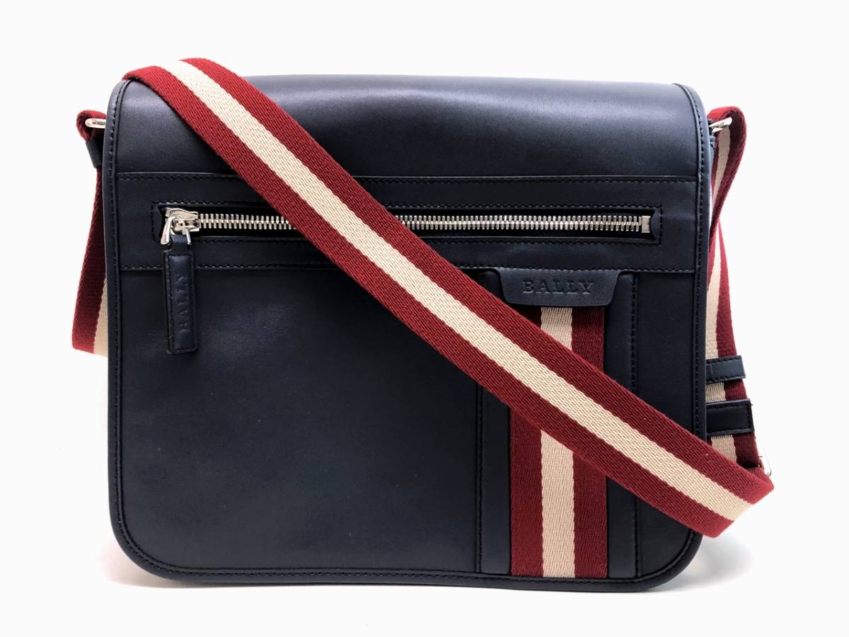 BALLY バリー トレインスポッティング ストライプ メッセンジャー 