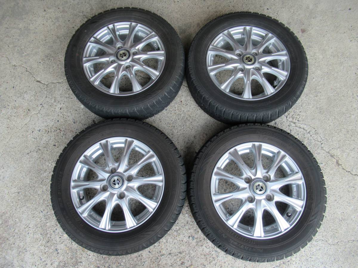 13インチ社外ホイール 横浜スタッドレスタイヤ155/65R134本セット 