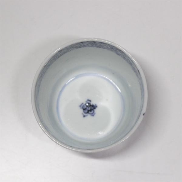 TAKIYA】古伊万里 『染付七宝文猪口 C』 蕎麦猪口 古伊万里 古陶磁 古