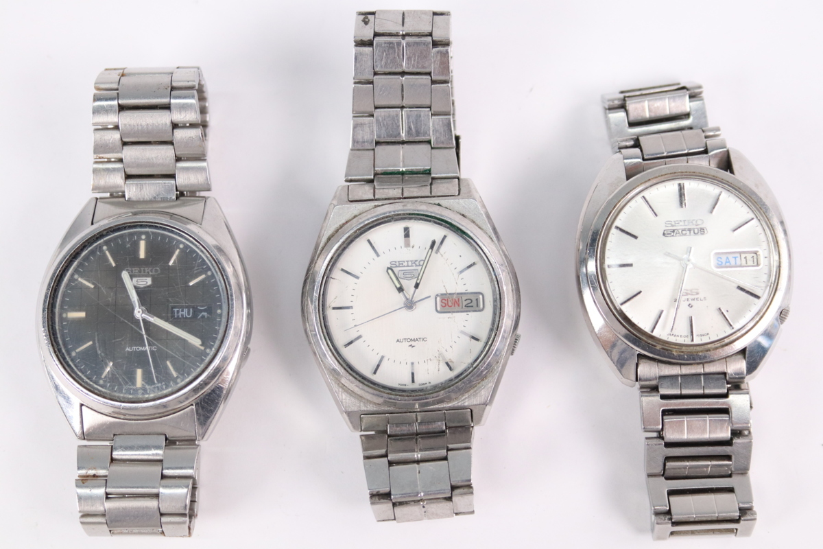 3点】SEIKO 7009-876A / 7009-3040 / 6106-7003 セイコー 5 ファイブ 