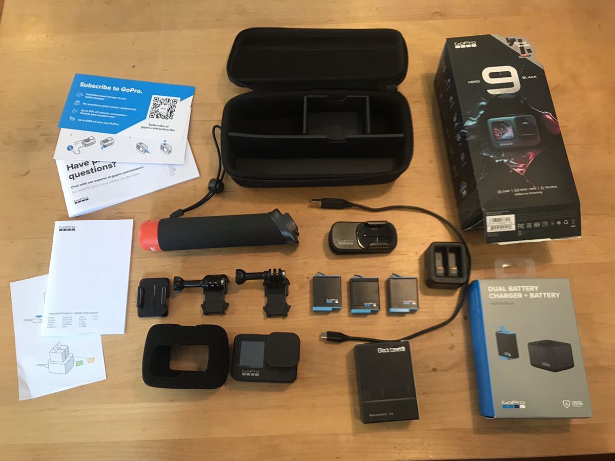 ゆーねばーだい　GoPro Hero 9 美品 オマケあり GoPro HERO9 Special Bandle DUAL BATTERY CHARGER＋BATTERY ゴープロ