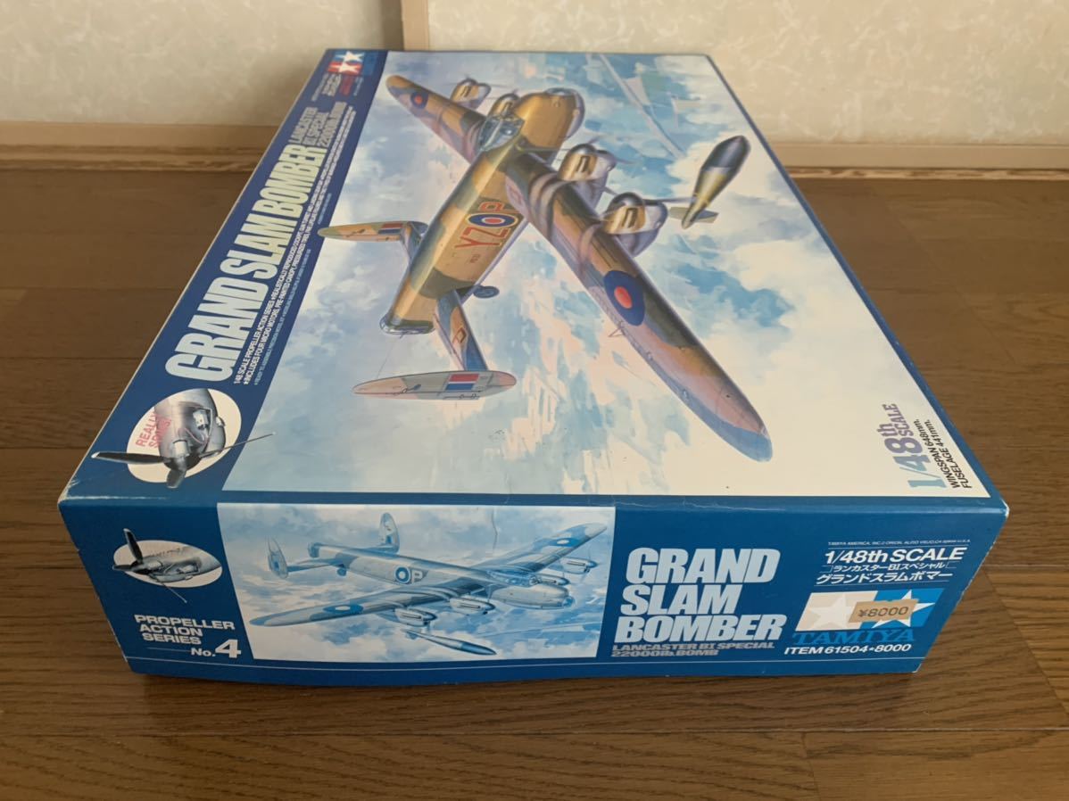 未組立，箱歪汚擦焼】タミヤ製 1/48 ランカスターBIスペシャル