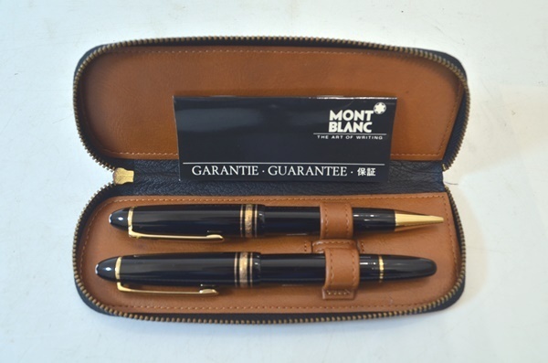 K14】MONTBLANC モンブラン 万年筆&ボールペン 2本まとめ モンブラン