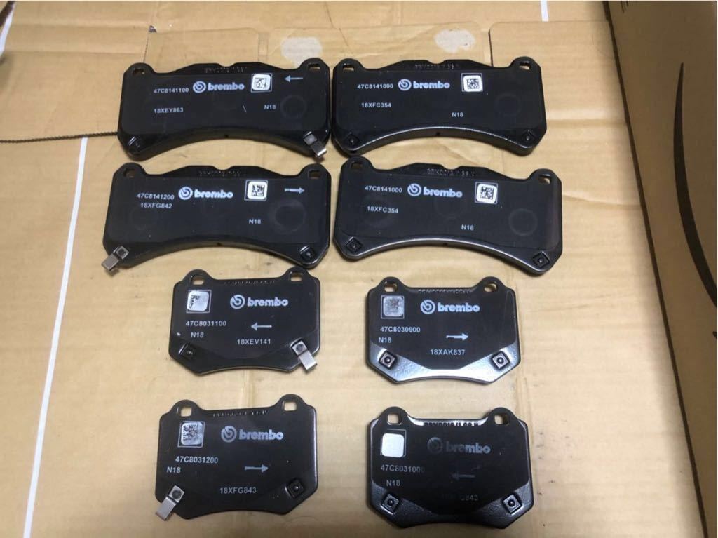 【未使用】後期 WRX sti VAB 純正ブレンボブレーキパッドセット WRX STi VAB 後期型 純正ブレンボブレーキパッド 【公式通販】