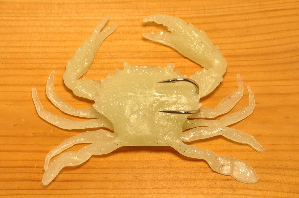 蓄光 グロー かに カニ ソフト ルアー 疑似餌 タコ釣り 蛸 タコ仕掛け タコテンヤ ワタリガニ 13cm 10cm 39g 1155 3 ソフトルアー 売買されたオークション情報 Yahooの商品情報をアーカイブ公開 オークファン Aucfan Com