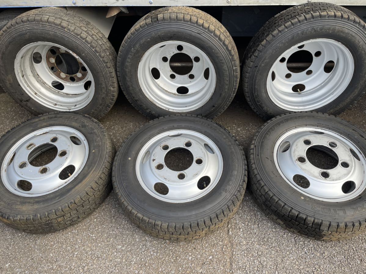 ダイナ スチールホイール TFAC 16×5.5K TOPY製 205/70R16 111/109 L ダンロップ LT03 2020年製　　9.5分山以上　6本値段