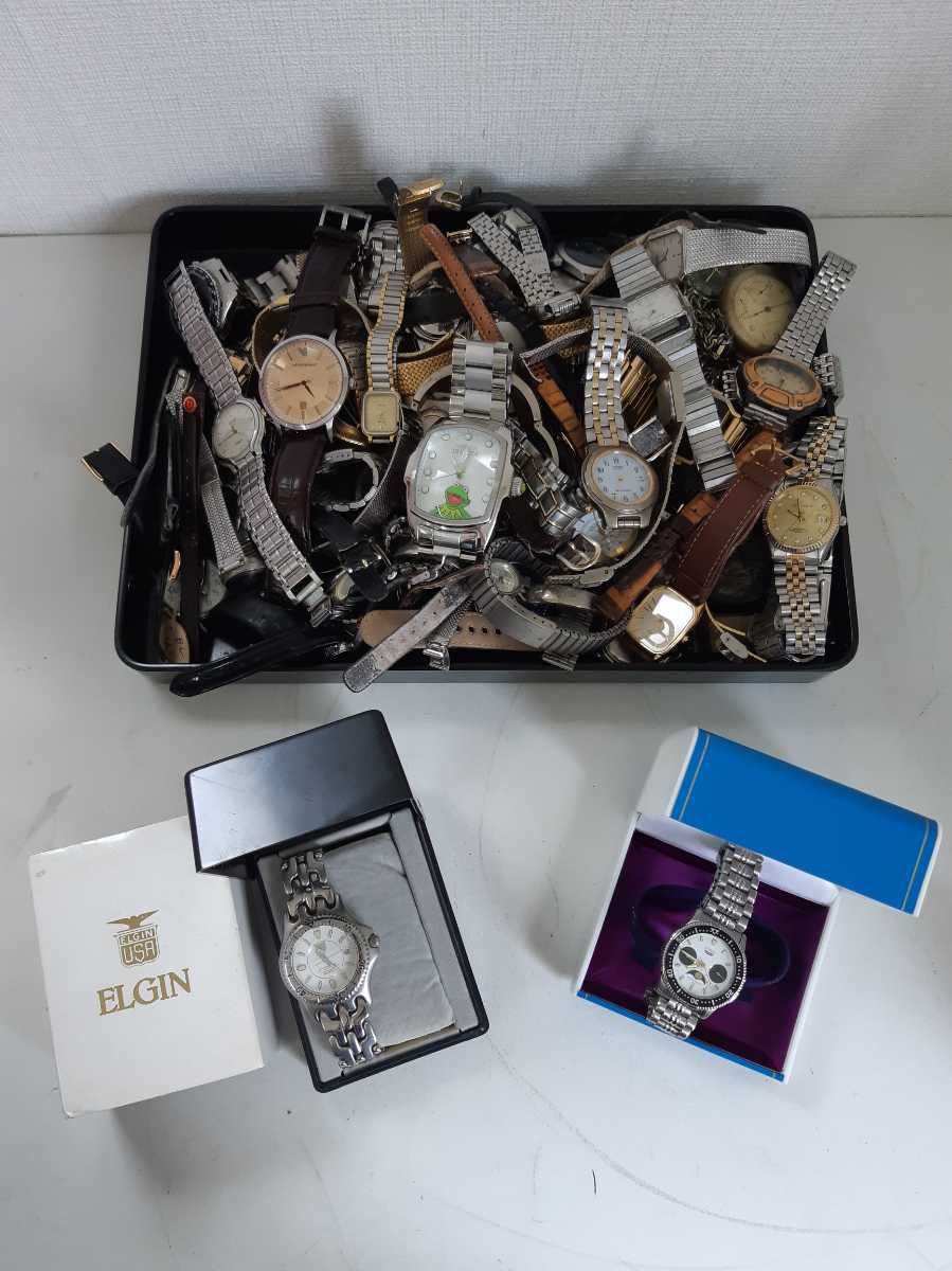 《1円スタート》《ジャンク品扱い》腕時計/時計/まとめ売り/CITIZEN/シチズン/CASIO/カシオ/ARMANI/アルマーニ/INVICTA/インビクタ 他