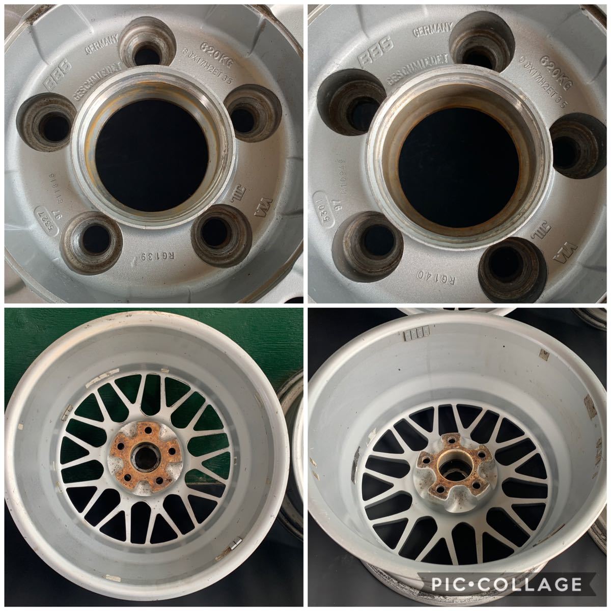 品 BBS GESCHMIEDET ホイール 4本セット RG139 RG140 17インチ 8J 