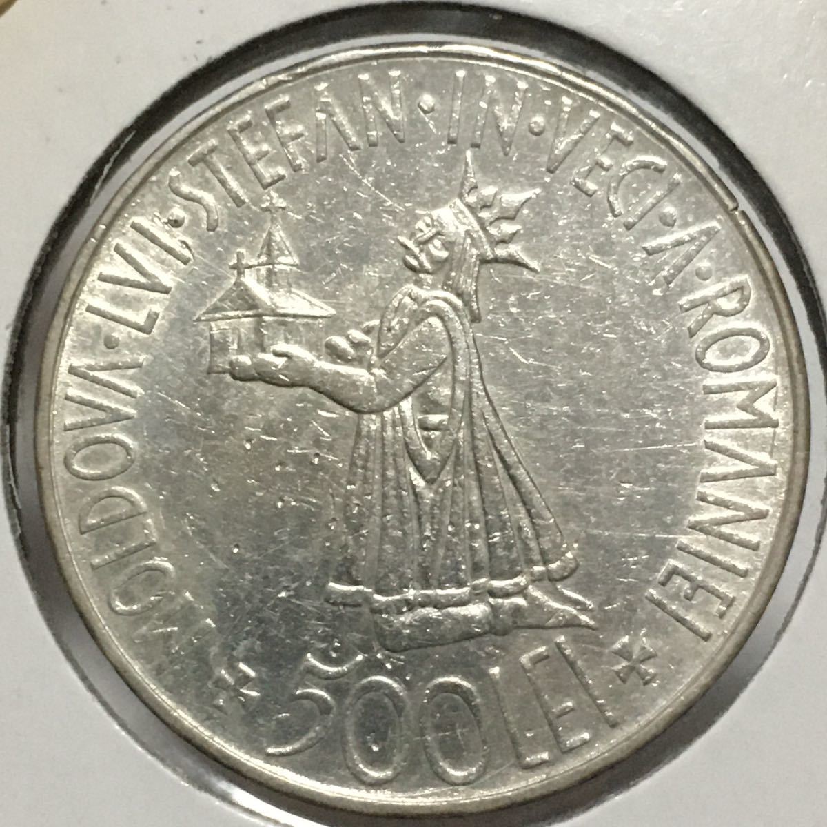 ルーマニア ミハイ1世 500レイ 1941年 大型銀貨 ルーマニア 500レイ銀貨 ミハイ1世 1941年 レア 貴重 アンティーク