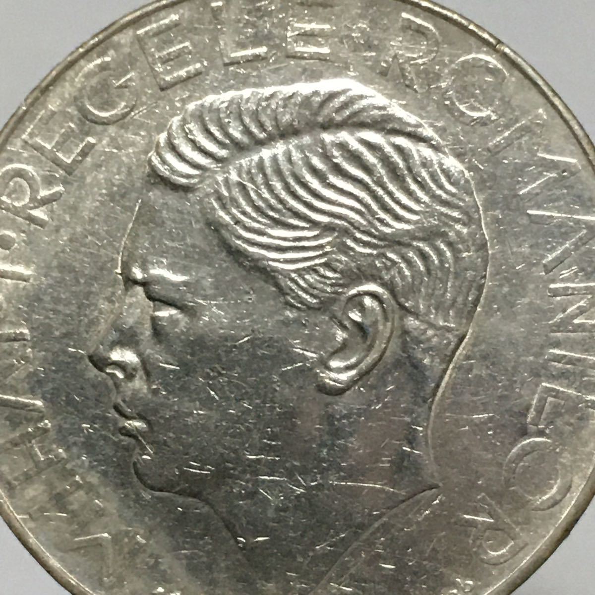 Yahoo!オークション - ルーマニア 500レイ銀貨 ミハイ1世 1941年 レア