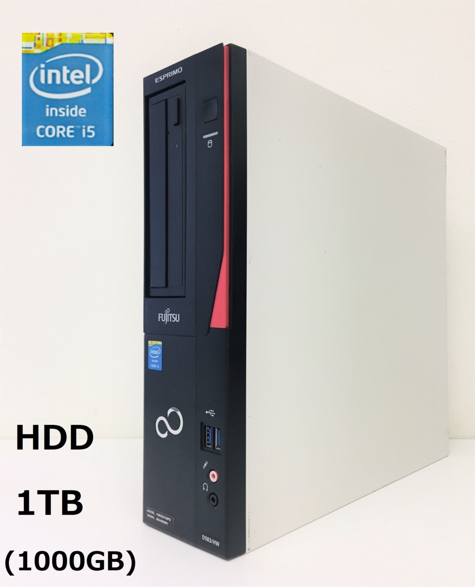 IG1414Y ESPRIMO D583⁄HW] CPU:Intel ポータブルHDD(1TB以上) ☆大容量