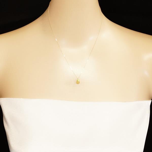 K10YG ネックレス ファイヤーオパール 中古 美品 送料無料☆0315 