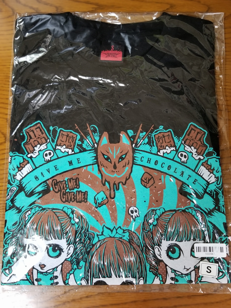 【大人気，新作】 正規品 BABYMETAL Tシャツ Sサイズ GIMMIE CHOCOLATE TEE ギミチョコ WORLD TOUR 2014 再販版(Tシャツ、シャツ)｜売買されたオークション情報、yahooの商品情報をアーカイブ公開 - オークファン Tシャツ、シャツ
