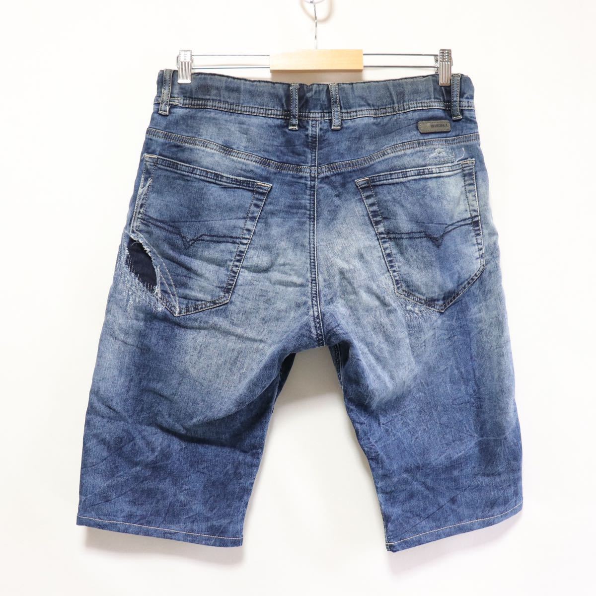 人気SALE， 新作 トレンド【DIESEL】narrot/スウェットデニム/ショートパンツ ハーフパンツ/28/ディーゼル メンズ/パンツ ジョグジーンズ