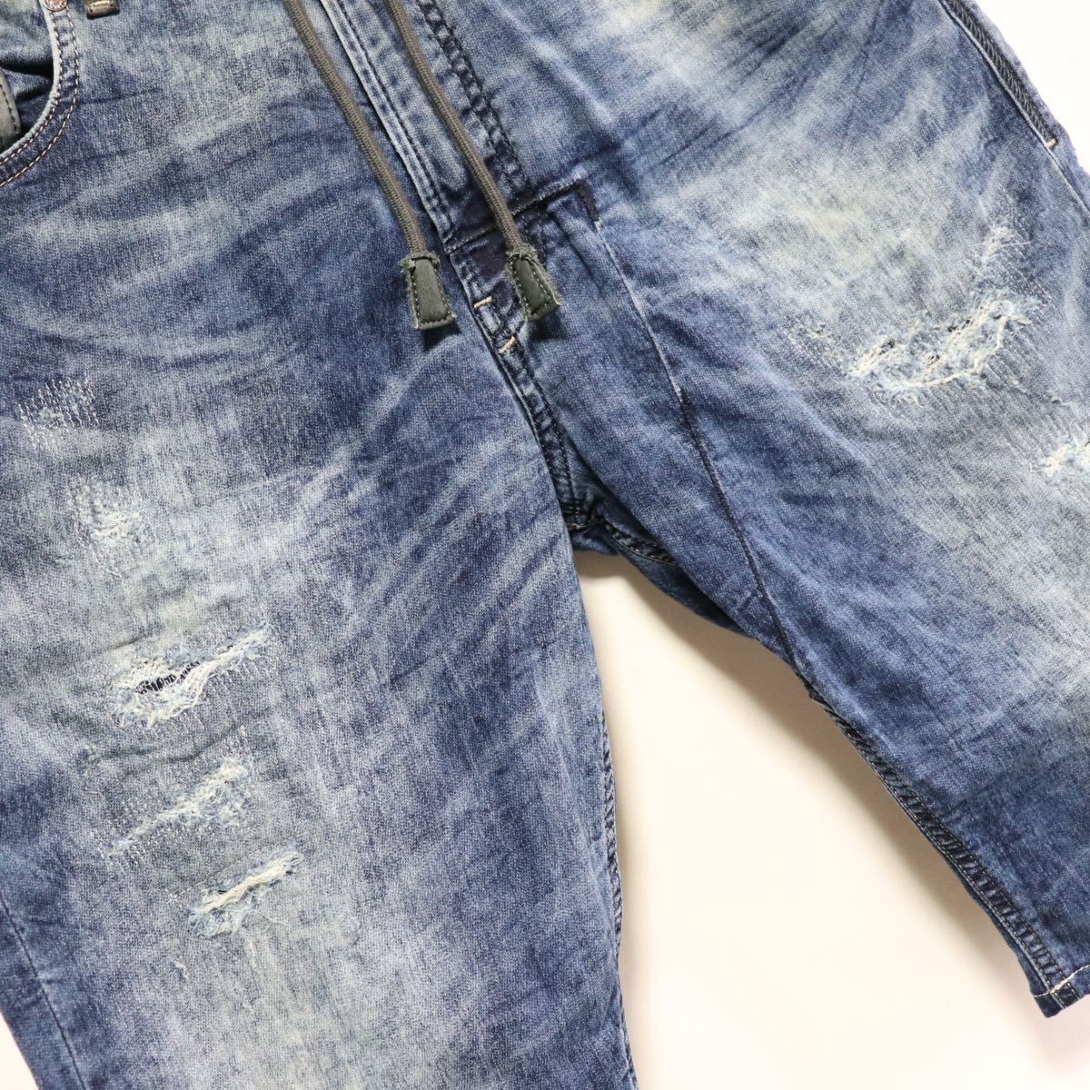 人気SALE， 新作 トレンド【DIESEL】narrot/スウェットデニム/ショートパンツ ハーフパンツ/28/ディーゼル メンズ/パンツ ジョグジーンズ