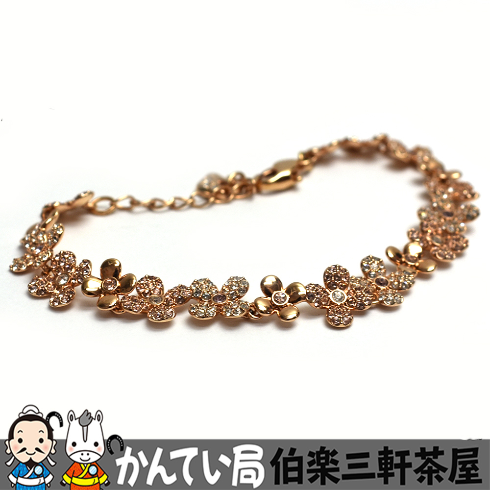 SWAROVSKI【スワロフスキー】ブレスレット フラワー ピンクゴールド 