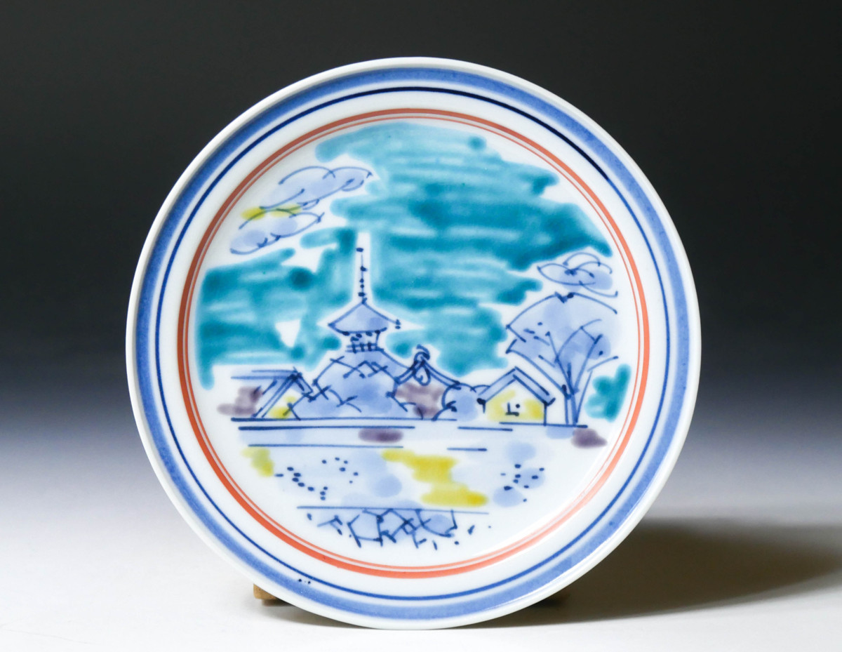 北出星光　花鳥図壷　九谷焼　日本工芸会正会員 北出塔次郎に師事　花瓶　一輪挿 幸 九谷名工特別展】『北出不二雄』造 九谷 古都 飾皿 共箱◇当店保証