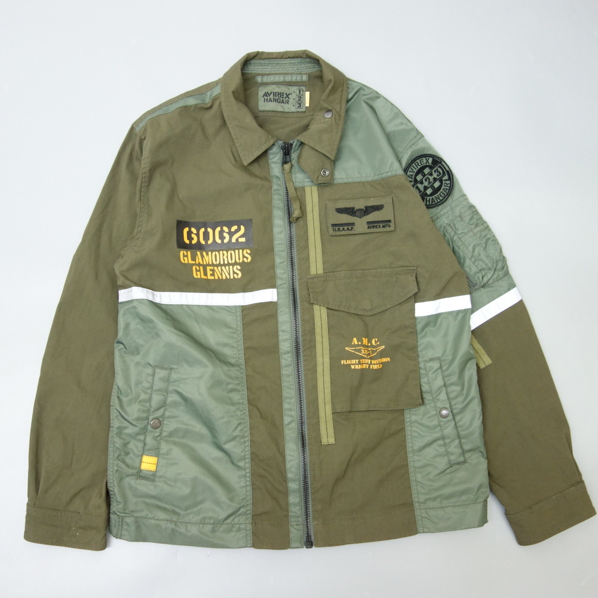 1円 美品 アヴィレックス AVIREX 6102178 MILITARY JACKET MACH BUSTER 