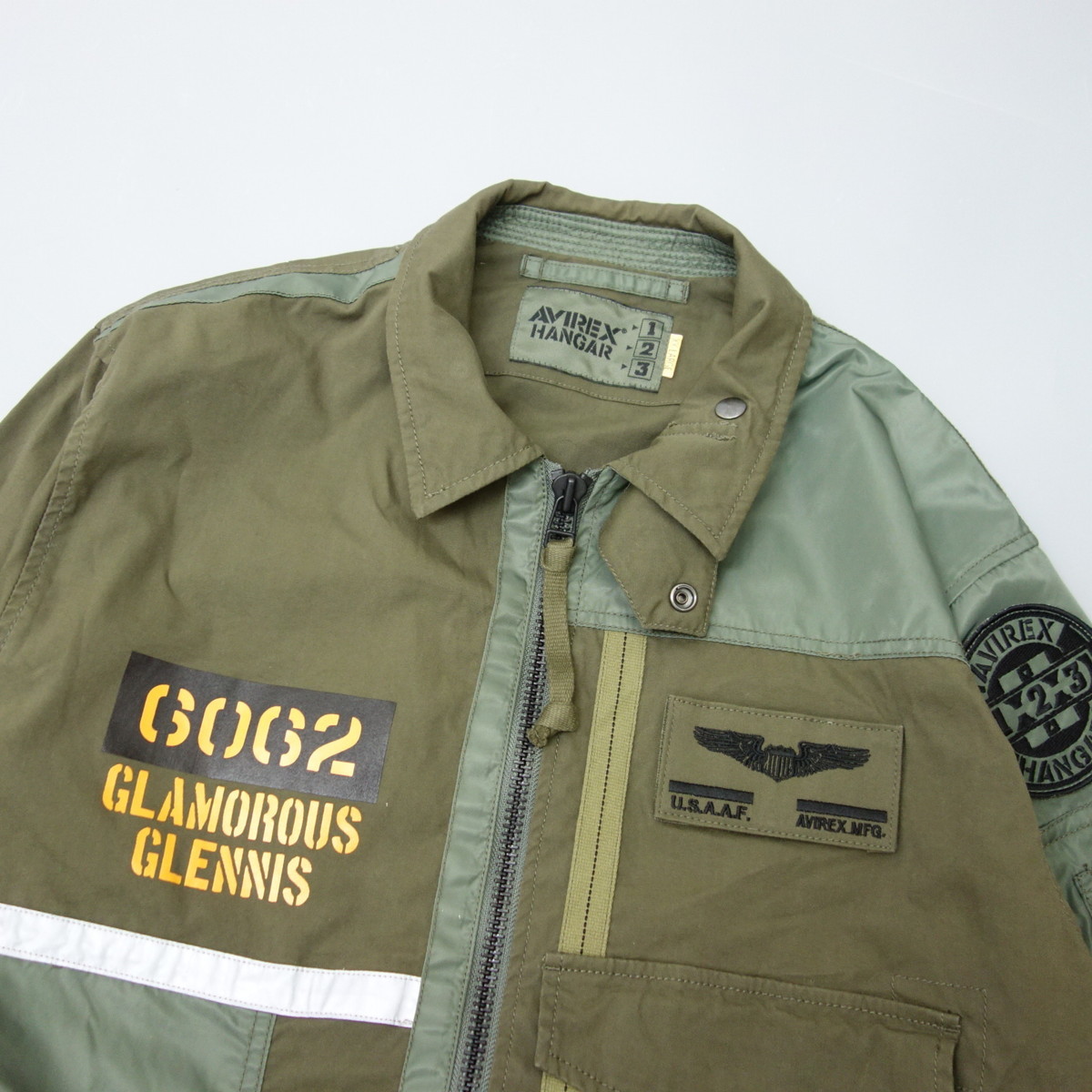 1円 美品 アヴィレックス AVIREX 6102178 MILITARY JACKET MACH BUSTER 