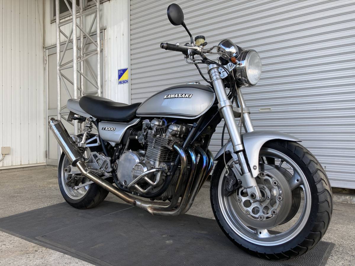 5-⑨ カワサキZ1000とスズキGSXの足回りミックス 程度良好!エンジン実働.吹け上がり良好!/輸入新規(国内未登録)書類有/豊橋/E30714-9-0I38