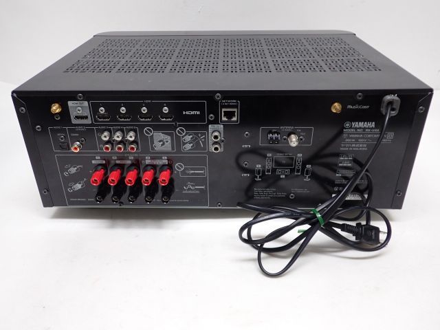 激安大特価,人気 YAMAHA RX-V4A ヤマハ 4K/ハイレゾ Blutooth/インターネットラジオ機能搭載 AVレシーバーアンプ リモコン/元箱付 動作品 ♪ 615B5-18