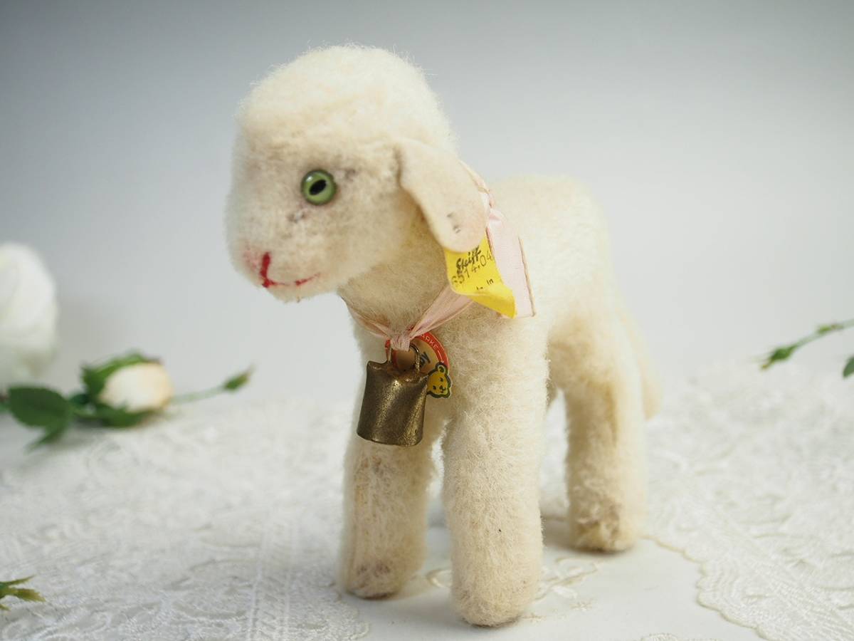 送料無料☆シュタイフ☆Lamby 14cm オールID's完品☆ヒツジのランビー
