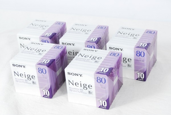 6179 未使用 MD SONY Neige 10MDW80NED 録音用 ミニディスク 80分 10枚組 5セット 計50枚 愛知県岡崎市 直接引取可
