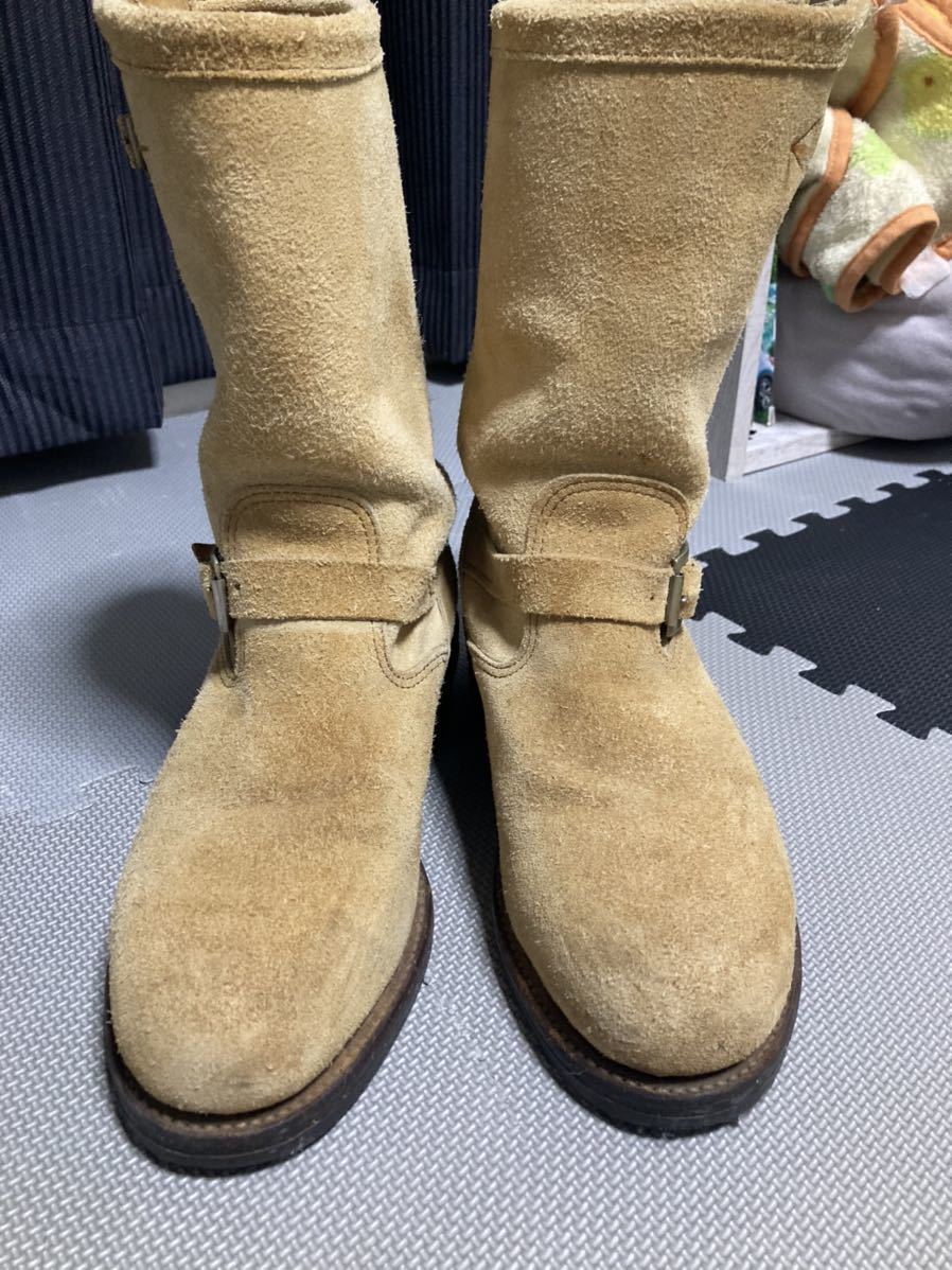 PT83 良好 チペワ CHIPPEWA エンジニアブーツ 8E Cマーク スウェード 