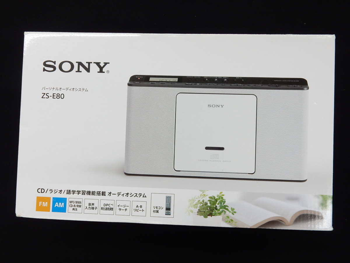 SONY ソニー CD/ラジオ ZS-E80 FM/AM/ワイドFM対応 ホワイト 白