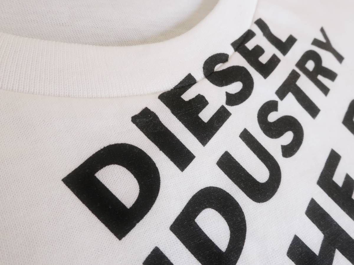 新品☆ディーゼル DIESEL☆ホワイト グラフィック Tシャツ☆ブラック 