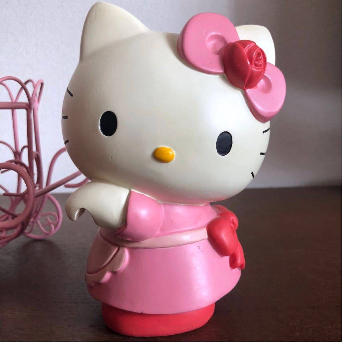 ☆ハローキティ☆陶器 プランターホルダー 花かご 加藤工芸 玄関 置物  
