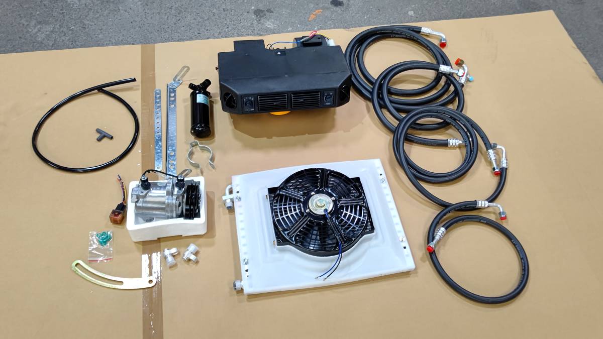 汎用 吊り下げ式 後付け クーラー 冷房 旧車 2個口 〇数量限定 12v 
