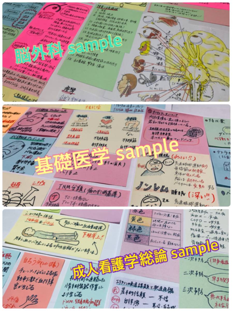 看護師国家試験対策 大量付箋 看護学生 付箋ノート 検査 レビューブック 医療関連資格 売買されたオークション情報 Yahooの商品情報をアーカイブ公開 オークファン Aucfan Com