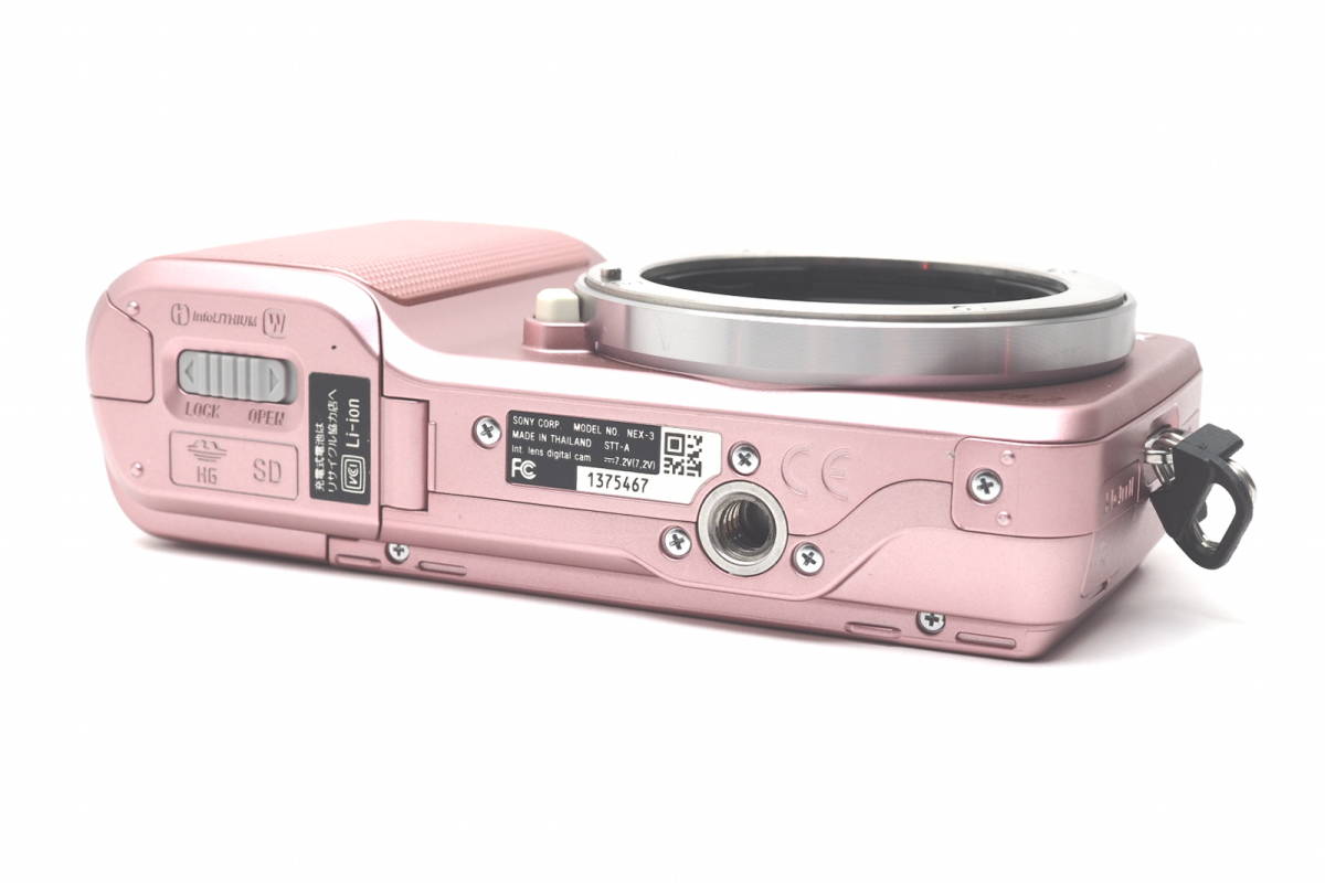 美品】ソニー SONY NEX-3 ボディ ミラーレス ピンク - 美品SONY α NEX 