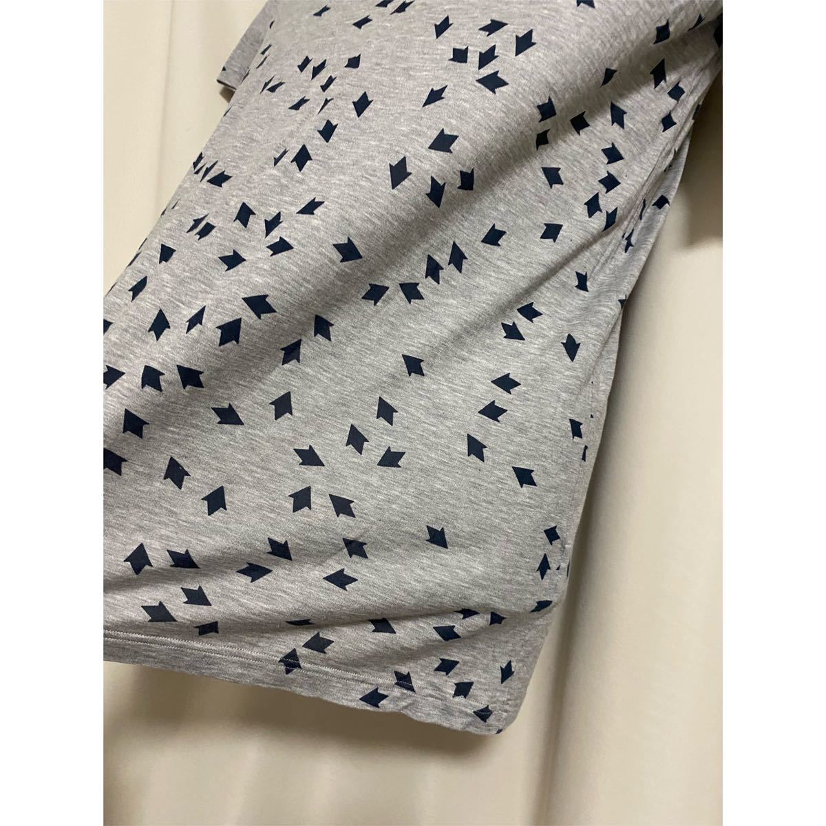 Dior Homme ディオールオム 総柄 Vネック Tシャツ カットソー XS 