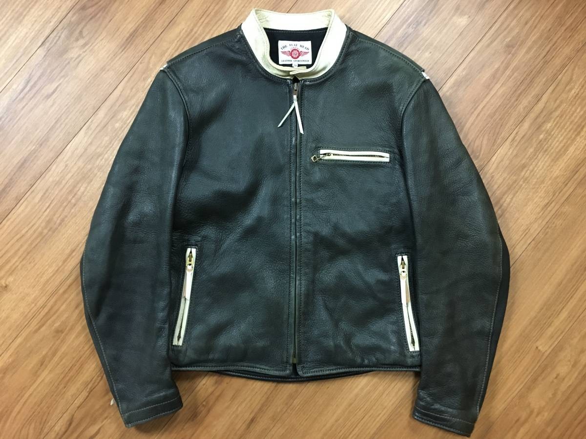 THE FLAT HEAD フラットヘッド 鹿革 ディアスキン シングル ライダース