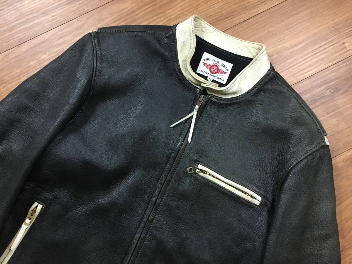 THE FLAT HEAD フラットヘッド 鹿革 ディアスキン シングル ライダース