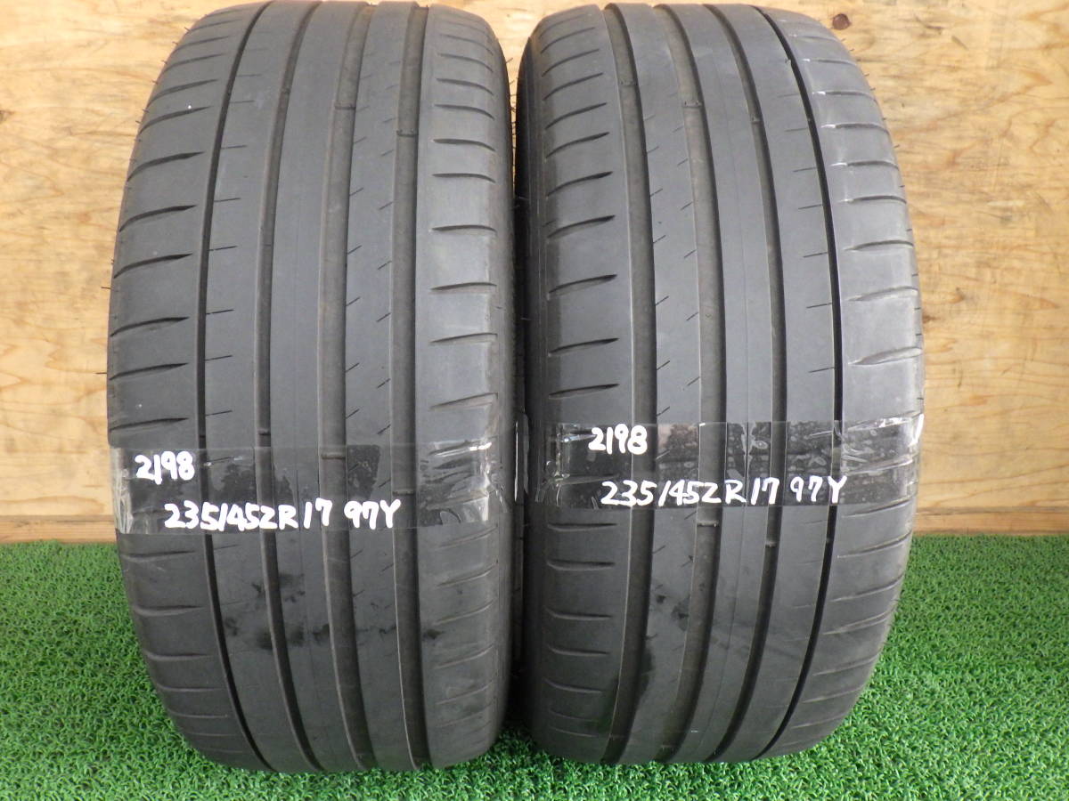 2198【中古タイヤ】ミシュラン パイロットスポーツ4 235/45ZR17 97Y 2 