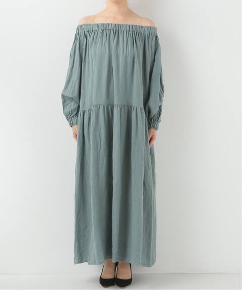 □完売 20SS 4万2900円 col pierrot オフショルダー リネン □完売 20SS 4万2900円 col pierrot オフショルダー リネン