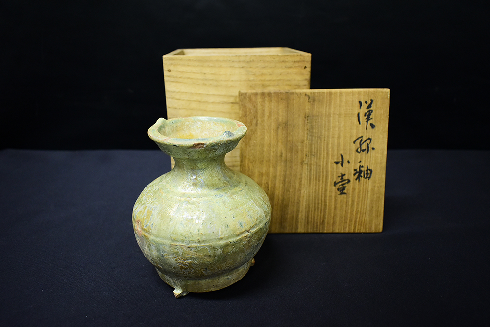 store 銀化した漢の緑釉の壺 towi zakka 骨董と詩学 Antique &amp