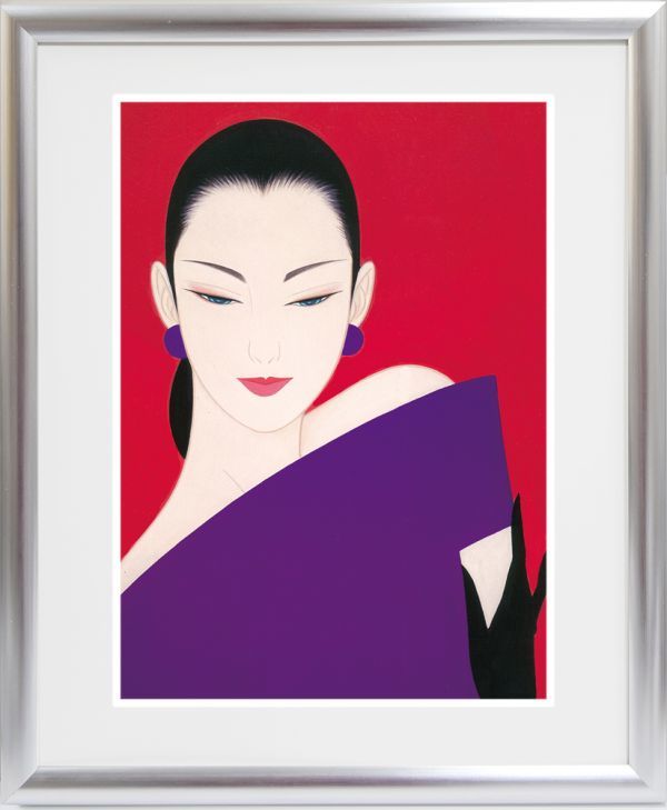 Banksy - Girl with balloon （風船と少女・紫・ED） Girl with