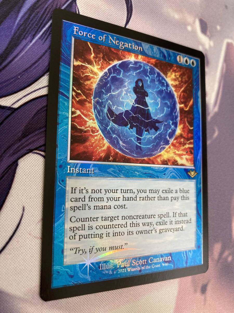 MTG 否定の力/Force of Negation foil 旧枠 MH1‐Retro 英語(青)｜売買されたオークション情報、yahooの