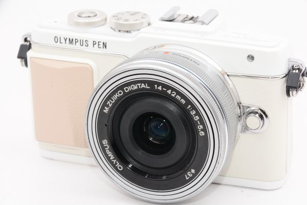 オリンパス OLYMPUS PEN E-P7 14-42mm EZレンズキット シルバー ミラー 