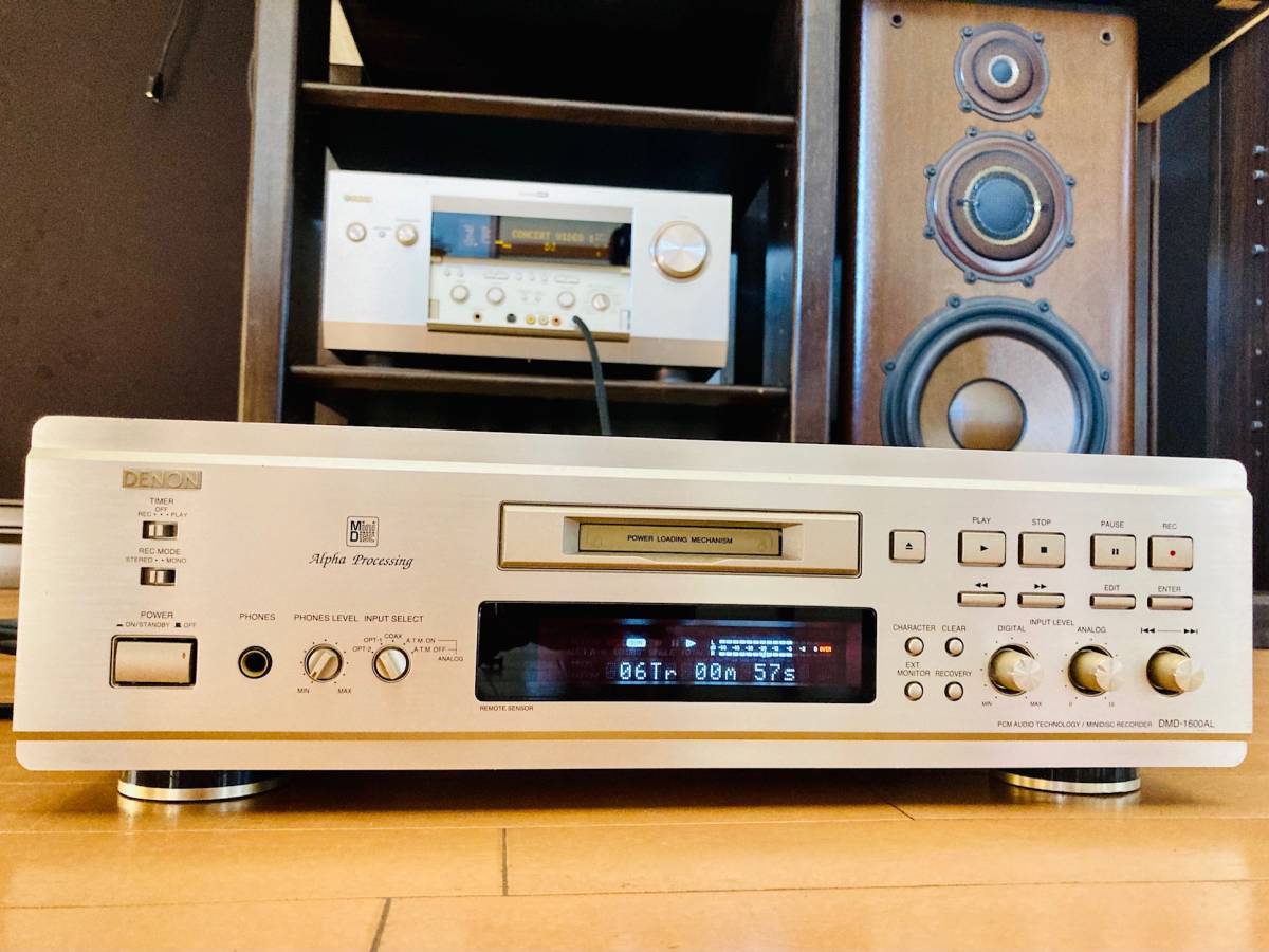 DENON DMD-1600AL MDレコーダー MD | ⁄ MDデッキ デノン 通電確認済み