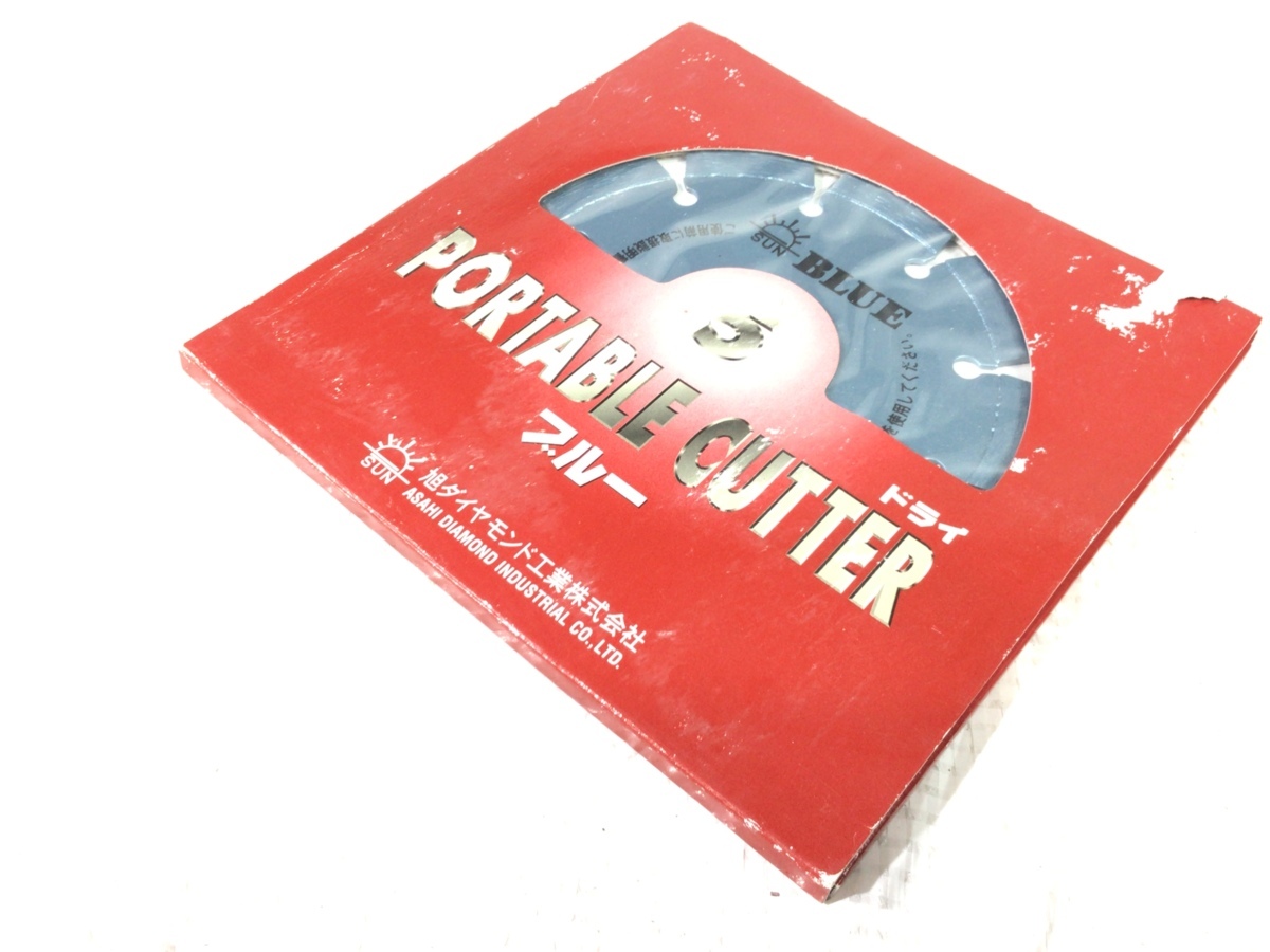 【送料無料☆未使用品オマケ付き♪】ASAHI DIAMOND 旭ダイヤモンド工業 ドライ ポータブルカッター ブルー 5 ×3枚 石材加工 乾式切断_4