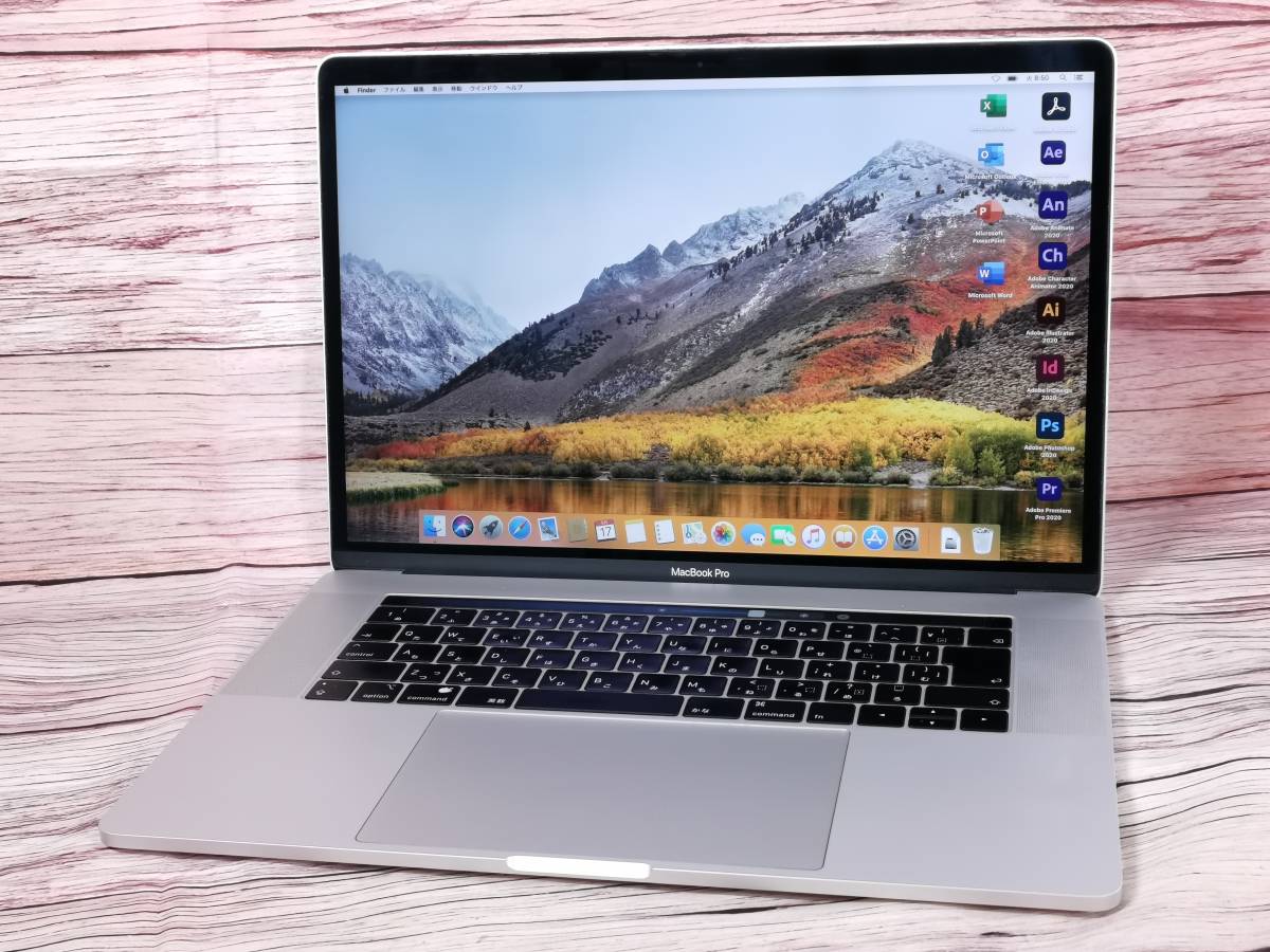 ◇ Apple MacBook Pro 15.4型 Retina Touch Bar【Core i7 8750H/16GB 