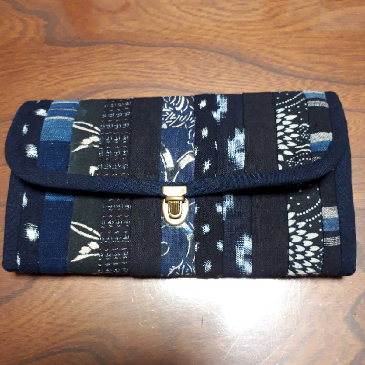 古布リメイク～長財布～絣、型染め