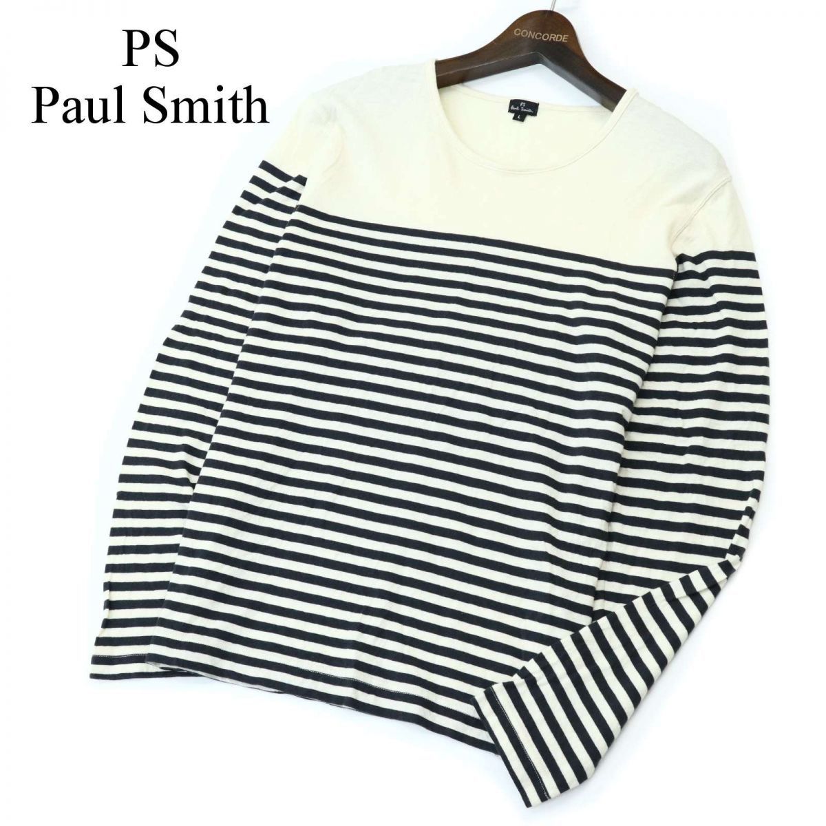 新作登場，人気セール PS Paul Smith ポールスミス ウール混 長袖 ボーダー カットソー セーター Sz.L メンズ 日本製 A1T10101_8#F(セーター)｜売買されたオークション情報、yahooの商品情報をアーカイブ公開 - オークファン 男性用